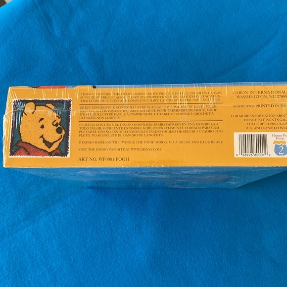 Disney “Pooh” Latch Hook Kit 13” x 13” NWT Vintage - Picture 3 of 4